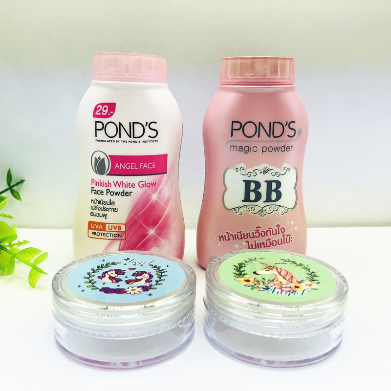 Thái Lan Pond kiểm soát dầu bột ao đặt phấn trang điểm che khuyết điểm bột mật ong trang điểm bột BB ma thuật chống mồ hôi 50 gram phấn nén eglips
