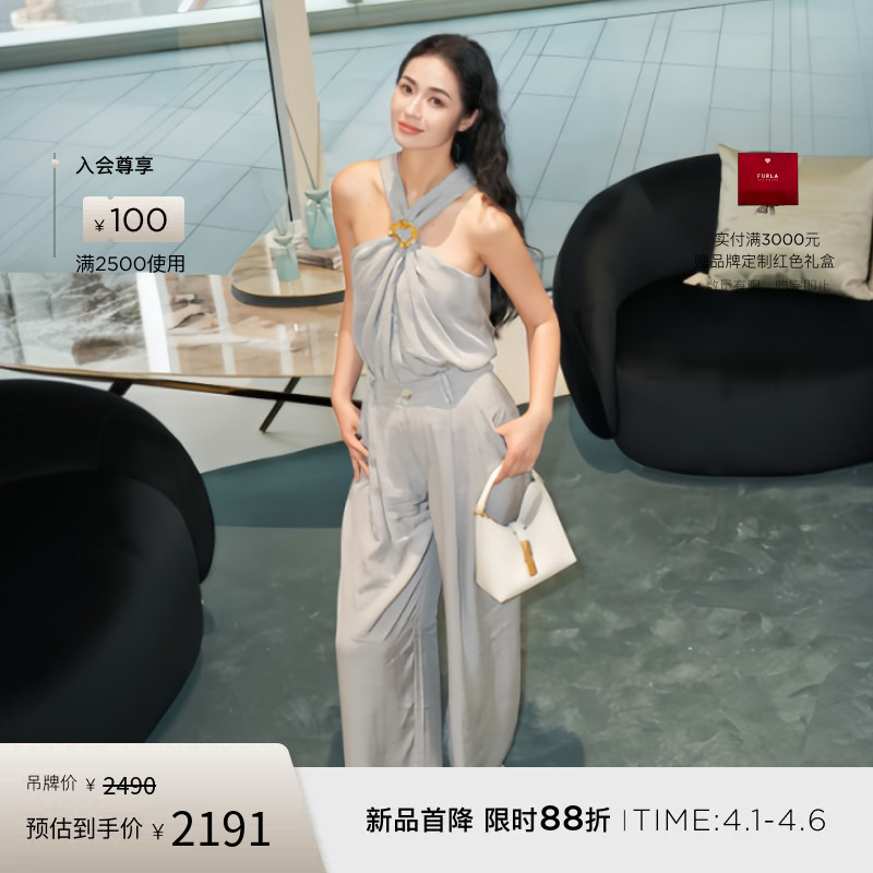 [Gift] Furla Iride Cowhide Mini Women's Crossbody Bag Hobo Bag Hobo Bag