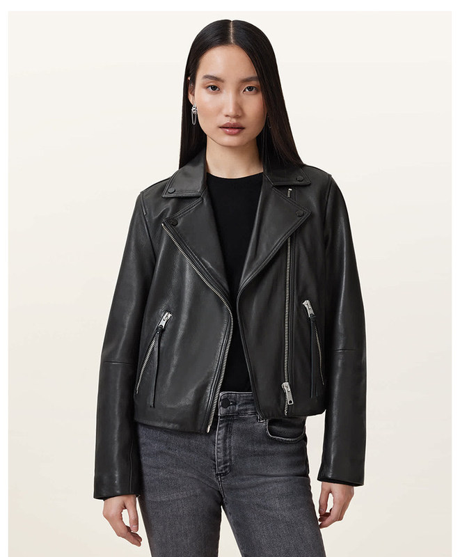 Celebrity-Inspired All Women's Casual Biker Leather Jacket Dalby Coat 2026 Spring Collection