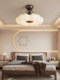 French mid-century style master bedroom ceiling lamp high-end cream internet celebrity modern simple full spectrum room eye protection lamp