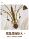 Medieval-Style Living Room Chandelier, American Retro, Eye-Protecting, Personalized Art, High-End 3D Printed Petal Hall Lighting