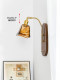 Lamp Ji Solid Wood Vintage Wall Lamp Wabi-Sabi Style Guesthouse Hallway Atmosphere Living Room Retro Bedroom Bedside Decorative Lighting Fixture