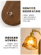 Lamp Ji Solid Wood Vintage Wall Lamp Wabi-Sabi Style Guesthouse Hallway Atmosphere Living Room Retro Bedroom Bedside Decorative Lighting Fixture