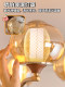 French Mid-Century Style Living Room Chandelier Main Light 2025 New Retro Walnut Amber Bedroom Restaurant Zhongshan Lamps