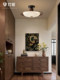 French Mid-Century Style Ceiling Light for Entryway, American Retro Light Luxury Corridor Light, Cloakroom Balcony Lighting Fixtures