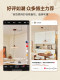 Medieval Style Adjustable Swing Arm Water Drop Chandelier Retro Walnut Color Imitation Crystal High-End Restaurant Chandelier
