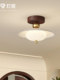 Light Ji Mid-Century Style Creative Flying Saucer Ceiling Lamp French Retro Balcony Corridor Aisle Light Entrance Entrance Hall Light
