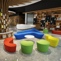 Office Leisure hospitality Creative minimalist Hyundai talks Business Guests lounge Sofa Tea Table Combinations