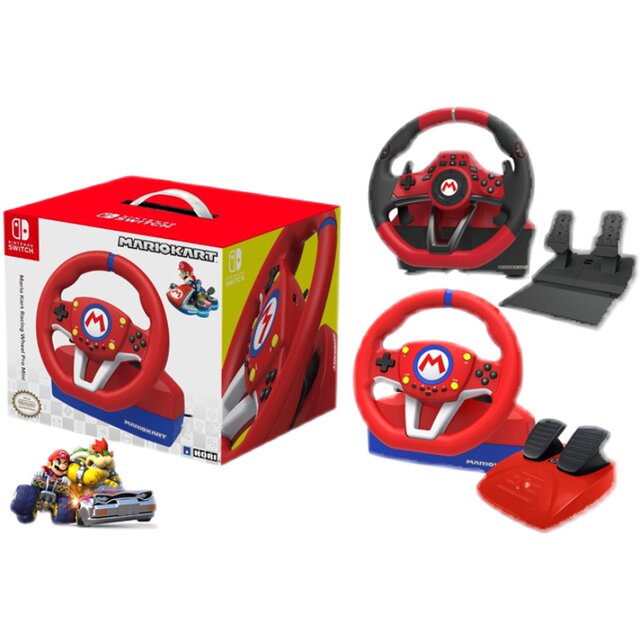 ອຸປະກອນເສີມ HORI ຕົ້ນສະບັບ SwitchNS Mario Kart 8 steering wheel Carriage 8 racing steering wheel in stock