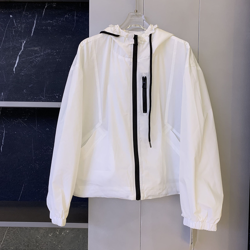 European Style Women's Short Jacket, Spring 2026 New Loose Hooded Thin Casual Jacket for Women