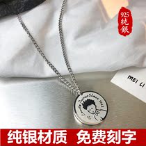 Little Prince Joint Necklace Sterling Silver Pendant Mens Women Japanese Tide Hip Hop Cold Wind High Street Light Luxury niche Accessories