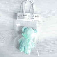 Зеленая брендовая льняная сумка