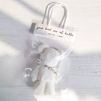 Белая брендовая льняная сумка