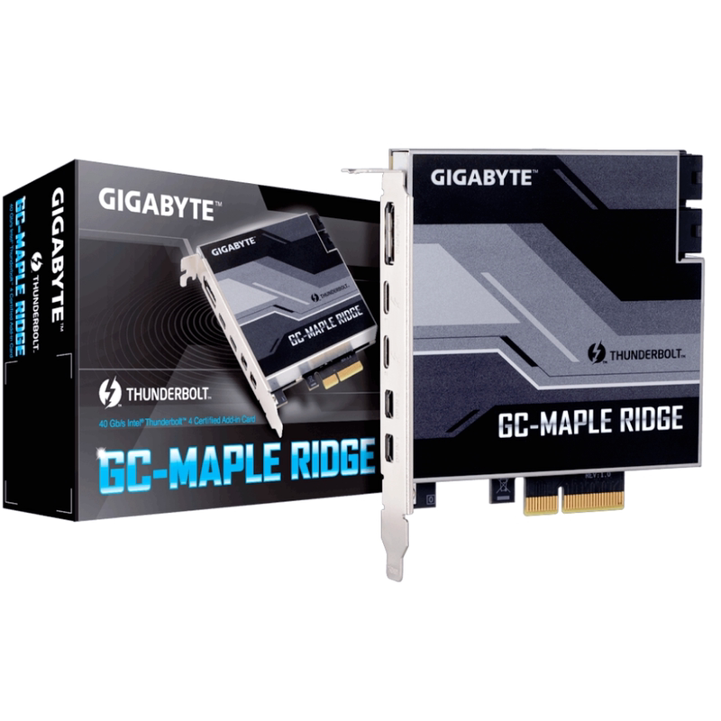 Gigabyte Gc-Maple-Ridge Thunderbolt 4 Expansion Card Thunderbolt Port 8K Display Compatible with Thunderbolt 3 Apollo Sound Card