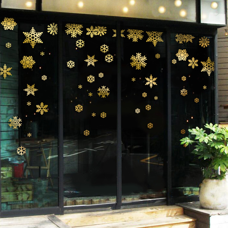 Snowflake wall stickers Christmas decoration glass stickers shop large window stickers sliding door stickers window stickers