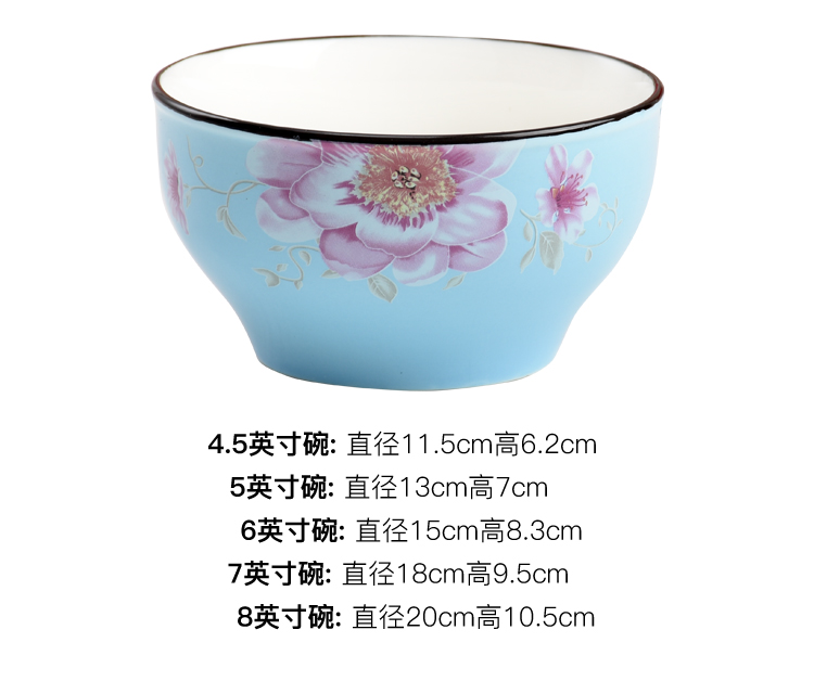 Bộ nồi cơm 4,5 inch màu gốm sứ đặt bát canh 10 người kết hợp bộ đồ ăn sáng tạo Nhật Bản dĩa trắng