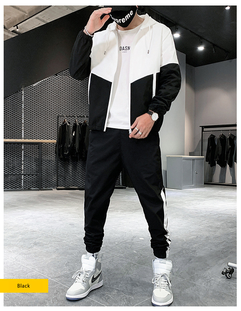 товар из китая r jackets+pants 2 piece sets hip hop running sports suit 5xl OTHER