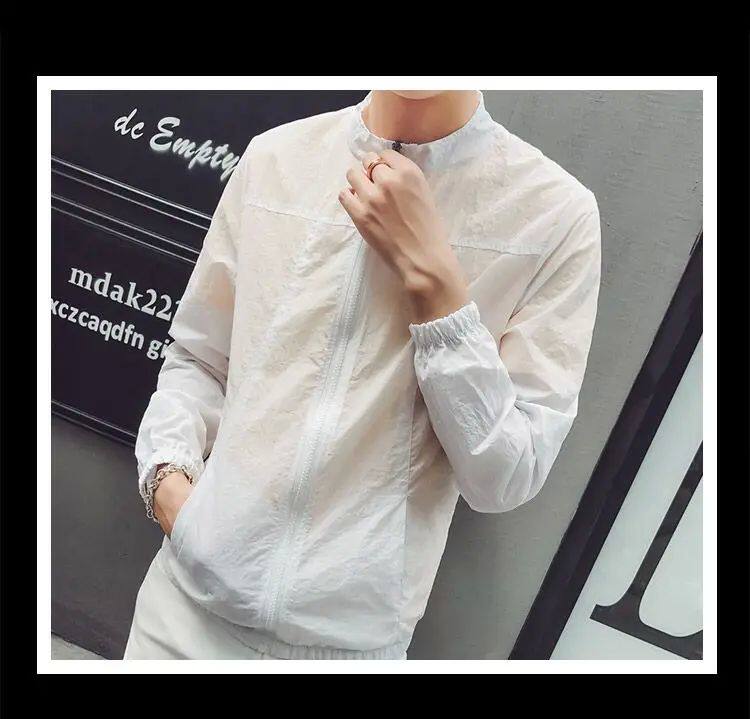 Одежда модная солнца защиты ection breathable cool thin windbreaker jackets big size b10