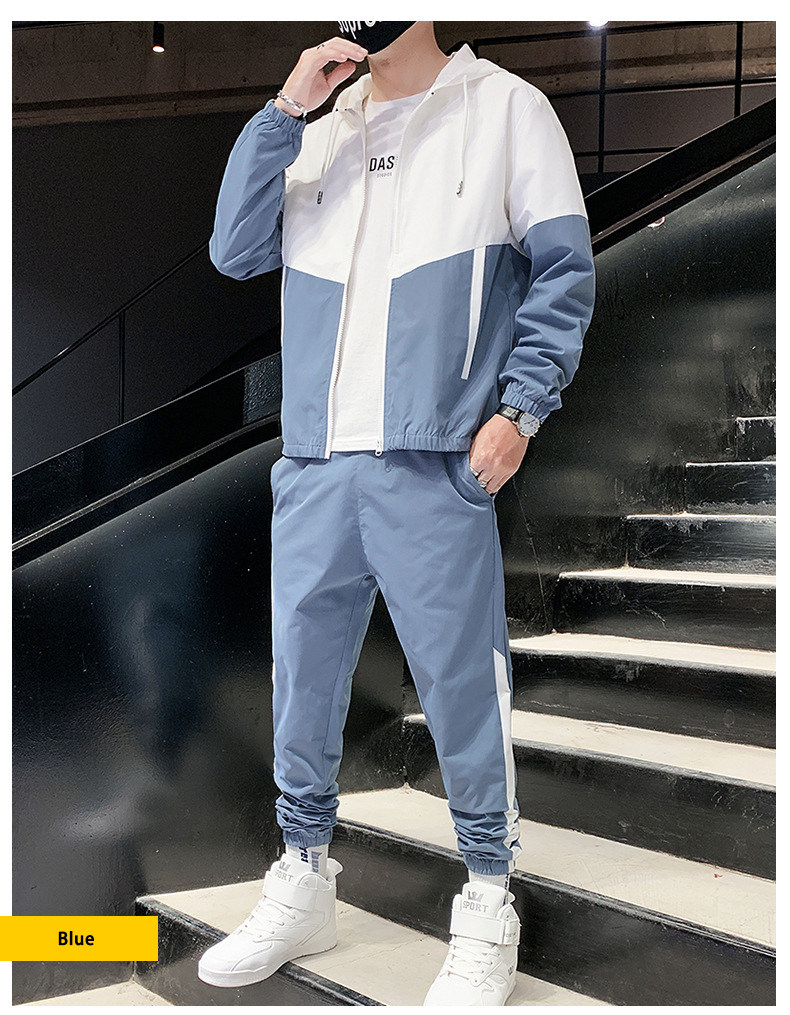 товар из китая r jackets+pants 2 piece sets hip hop running sports suit 5xl OTHER
