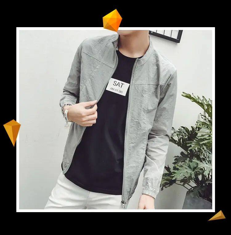 Одежда модная солнца защиты ection breathable cool thin windbreaker jackets big size b10