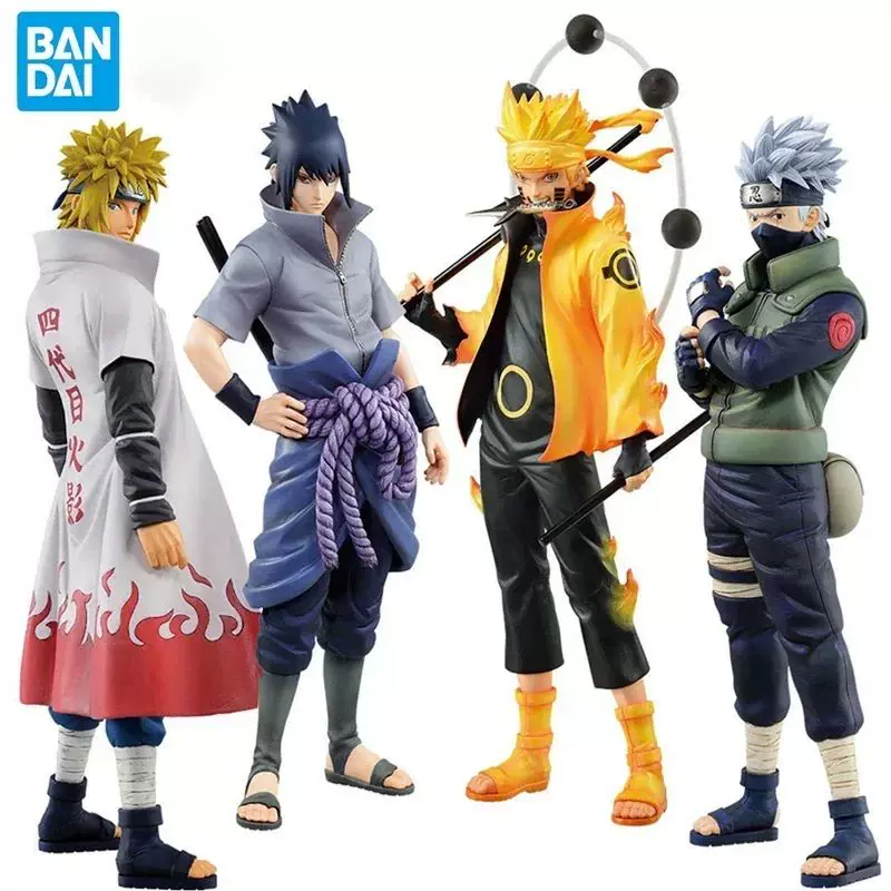 [20см Bandai Naruto Аниме Фигура Шиппуден Учиха Саске Хата]