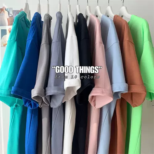 Хлопковая брендовая парная одежда для влюбленных для школьников для отдыха, 200 грамм, свободный крой, подходит для подростков, короткий рукав