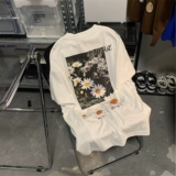 Tide, хлопковая летняя трендовая парная одежда подходит для мужчин и женщин для влюбленных, футболка, оверсайз