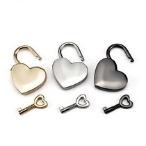 Anti-theft small pink heart-shaped mini retro girl heart drawer dormitory small padlock bag lock creative decoration anti-proof