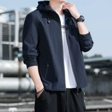 Мужская осенняя демисезонная трендовая куртка с капюшоном для отдыха, 2020, в корейском стиле