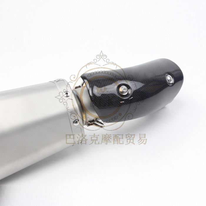 Xe máy sửa đổi ống xả chống co giãn sợi carbon bao gồm sợi carbon cách nhiệt che chắn nhiệt độ cao sợi carbon bảo vệ che - Ống xả xe máy bô xe ex 135 zin
