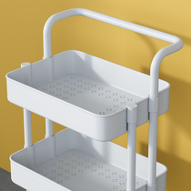 Kitchen Mobile Bookshelf Dorm Bed Edge Floor Multilayer Bedroom Snack Containing Small Cart Shelf Shelving Shelf With Wheels