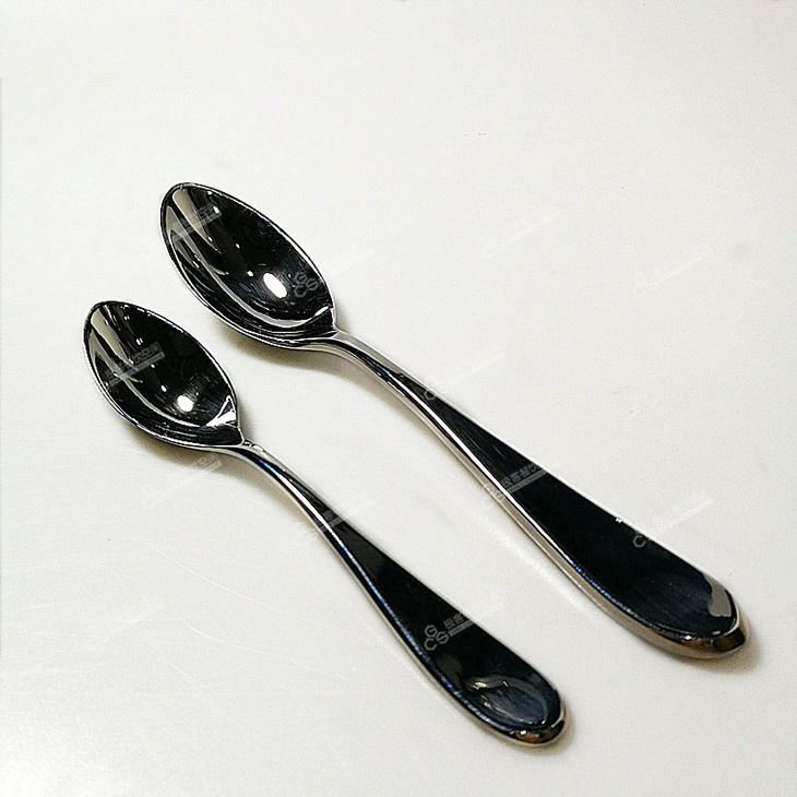 High-Quality Stainless Steel Spoon, Sorbet Spoon, Chinese-Style Olive Spoon, Large Textured Silver Pointed Ice Cream Spoon