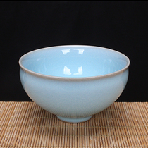 Ru porcelain azure master cup tea cup ceramic tea cup Ruzhou origin agate glaze provincial master Xie Chaowei handmade