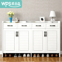 Simple modern space-saving home shutter shoe cabinet assembled with large capacity entrance foyer cabinet multi-functional locker