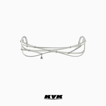 KVK2021 New Tide glasses cold wind advanced light luxury design net mobile stone frame glasses