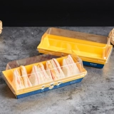 Сэндвич WI -Dotted Cake Rolling Box Box Hug Roll Roll Packing Box выпечка чеснока, яростная хлеба коробка