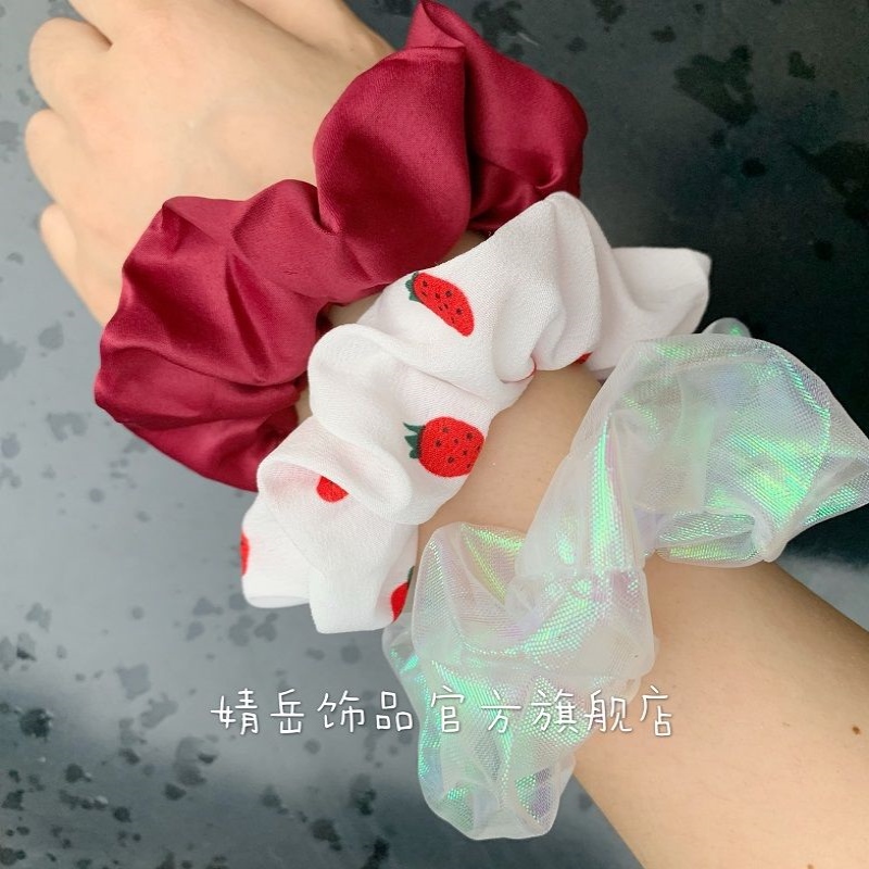 Hair-ring retro-style fruit taste Summer ~ ins little fresh fruit cloth Peach Fruity Sweet large intestine Circle Fat Circle