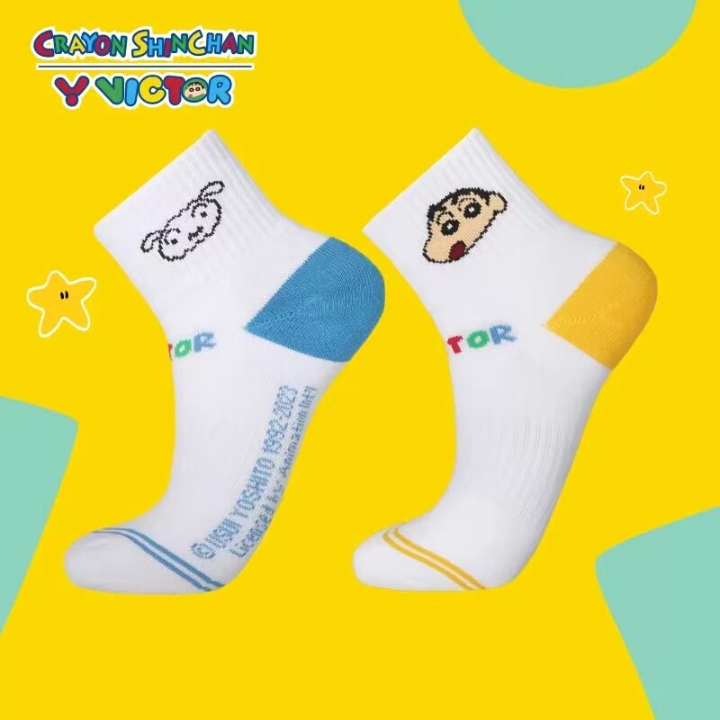 Victor Victor Victory Sports Socks Crayon Shin-Chan Collaboration Boys and Girls Towel Bottom Socks Sk410Jrcs