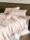 Girly Heart Summer 80 Count Lenzing Tencel Four-piece Romantic Rose Quilt Cover Silky Cool Ice Silk Bedding