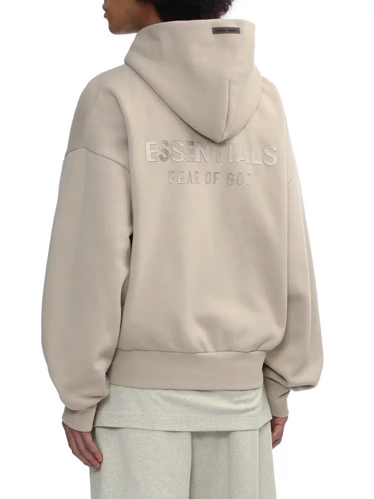 Зарубежный оригинальный толстовка-куртка с этикеткой rubber label и молнией ESSENTIALS 25FW