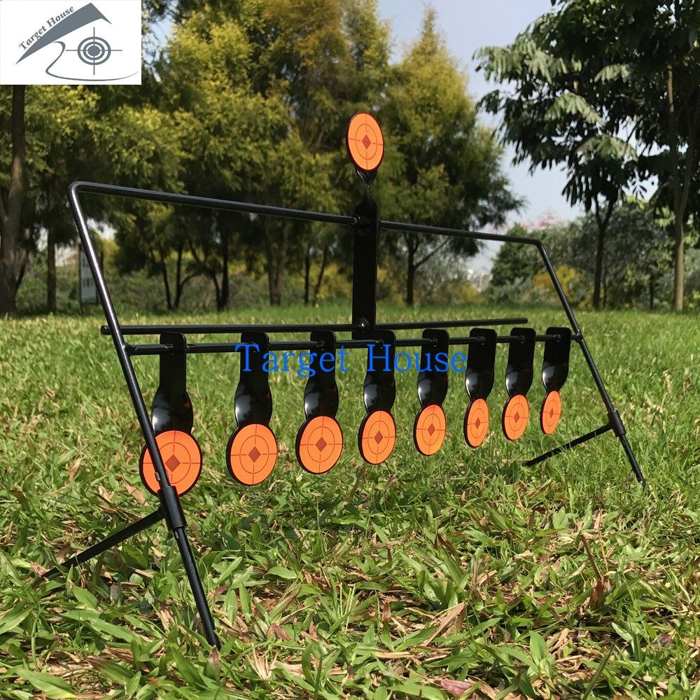 Target House firing practice automatic reset metal steel target 9 target