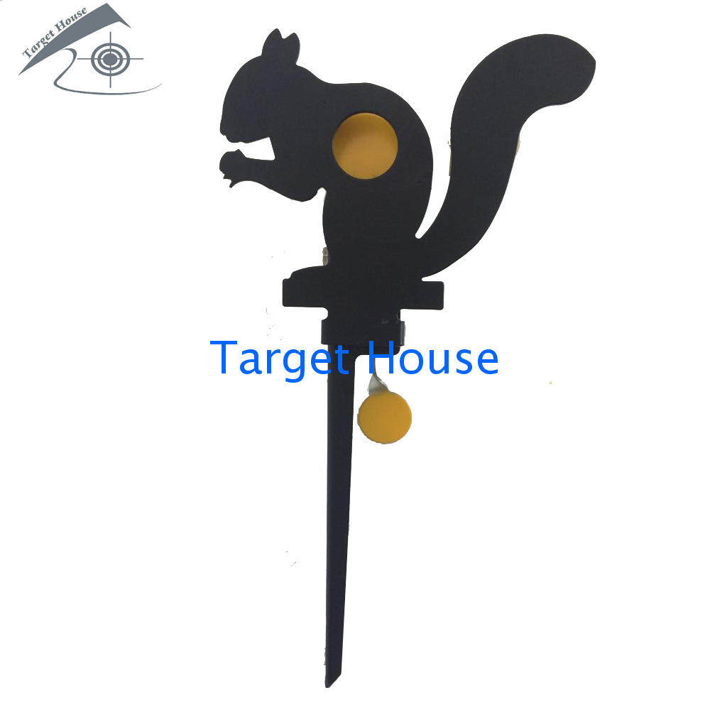 (Target House) Back Portable Triple Difficulty Ring Shooting Practice Metal Target Thickened Slingshot Clay Shot Target