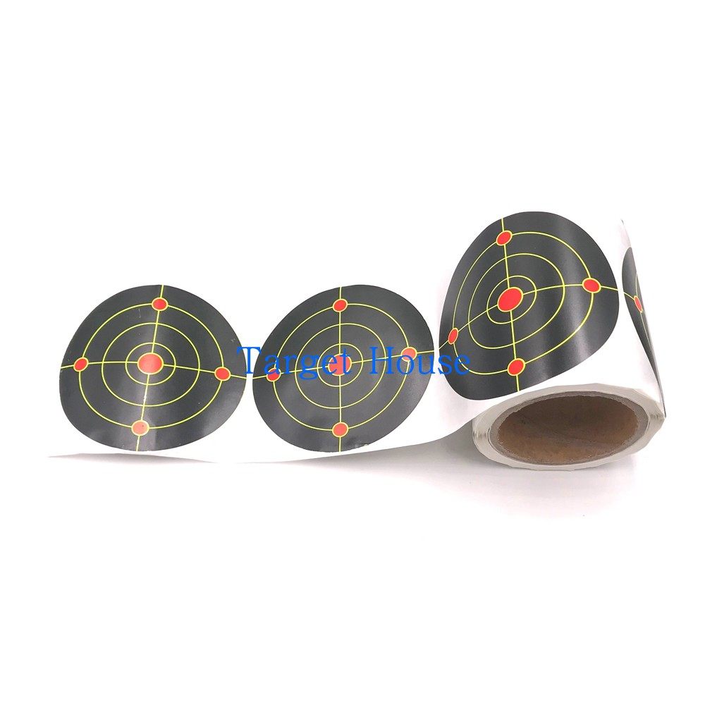 (Target House) 100 volumes of roll shooting practice splash discoloration target paper self-adhesive type 12 or 18 cm