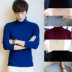 Áo len Hàn Quốc Áo len ấm áp Nam Slim Turtleneck Heaps Áo thun