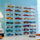 Hot Wheels display stand alloy car model 1:64 ຂອງຫຼິ້ນເດັກນ້ອຍເຄື່ອງປະດັບລົດຕູ້ສະແດງໂປ່ງໃສ