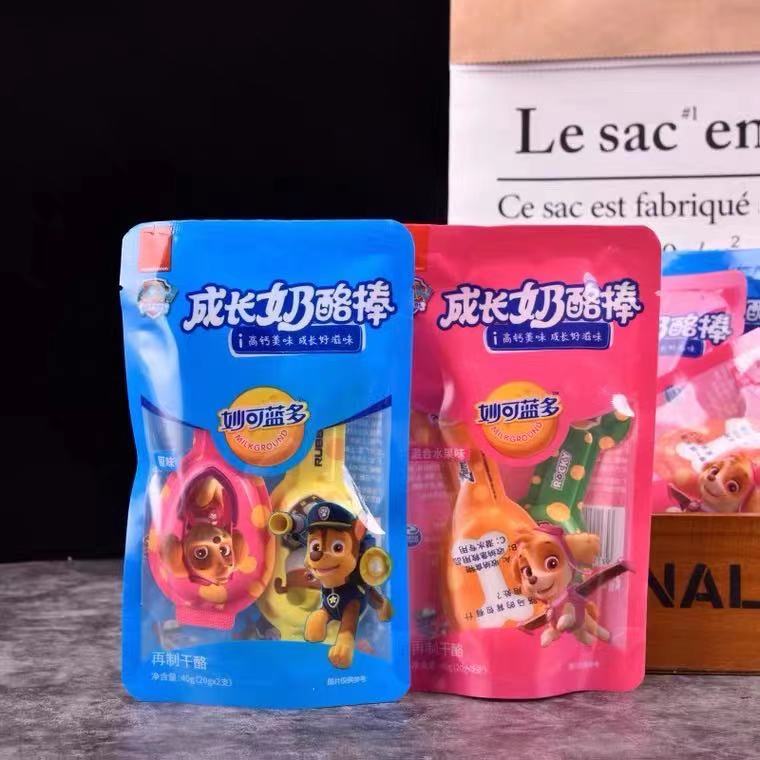 Brilliant Blue Multi Cheese Stick 100g * 10 Bag Wang Wang Team High Calcium Child Health Cheesecheese Blended Taste Snacks