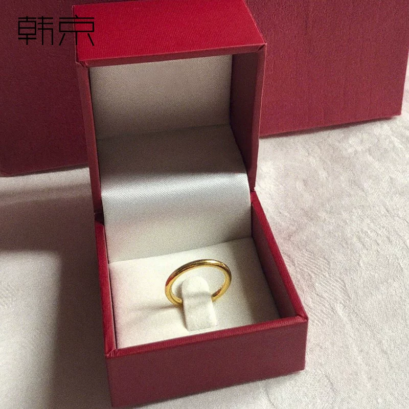 Каблучное кольцо из нержавеющей стали 18K глянец для мужчин и женщин, любимому, не тускнеет