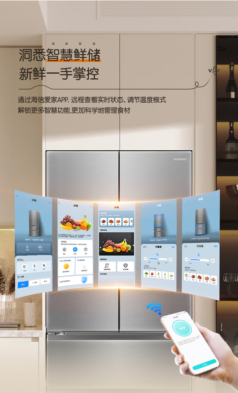 容声冰箱多门法式BCD-501N40FZGAX