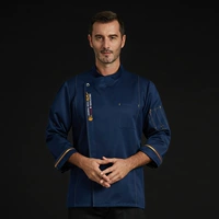 Синий один топ с длинными рукавами