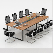 Conference table Simple modern office desk Small long simple training office desk and chair combination Rectangular negotiation table